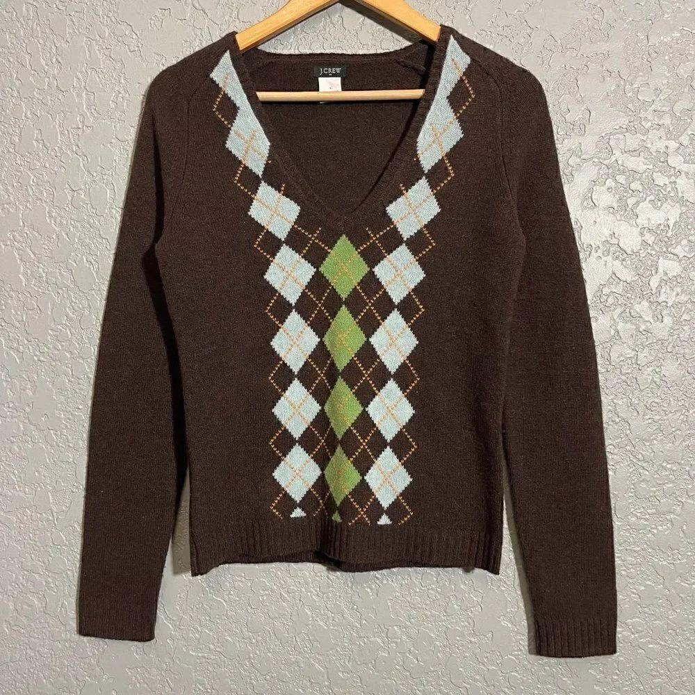 J. Crew Y2K Lambs Wool V-Neck Sweater